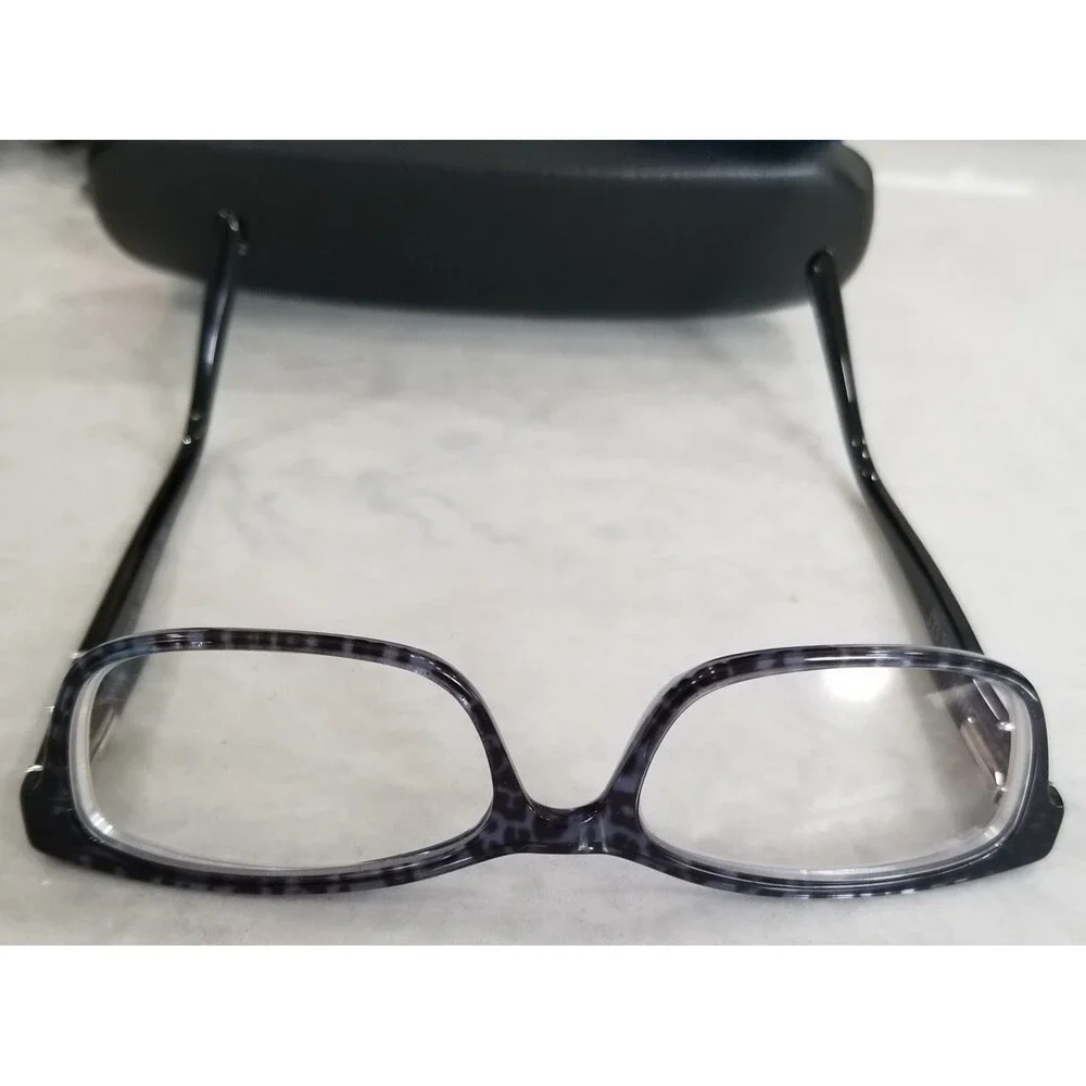 Jones New York J243 Eyeglasses Blue Leopard Frames Case Cloth frames only